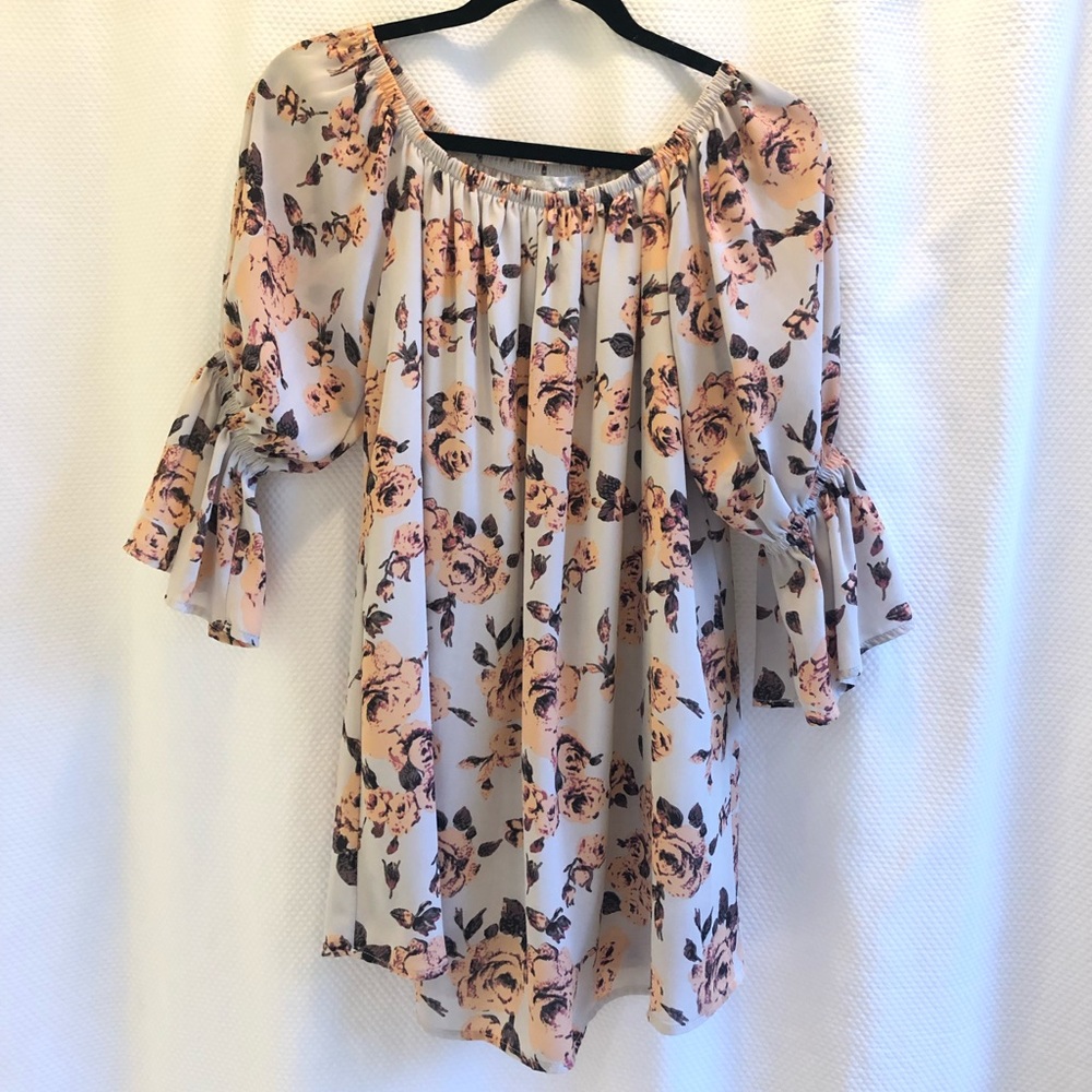 Audrey 3+1 off the shoulder dress